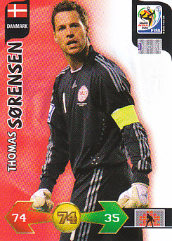 Thomas Sorensen Denmark Panini 2010 World Cup #76
